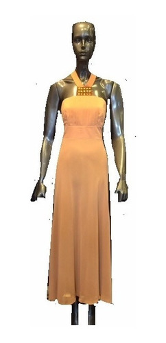 Elegante - Vestido Crepe Forrado Media Pierna