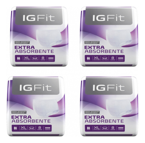 32u Igfit Ropa Interior Talle  Extra Grande Descartable