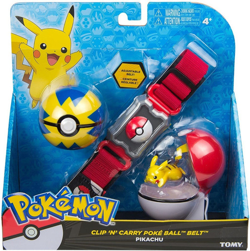 Pokemon Clip ´n Carry 2 Poke Bola Belt Tomy Pikachu
