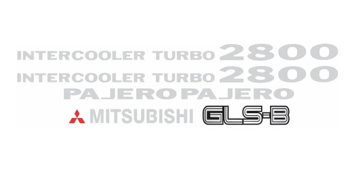 Kit Adesivos Pajero 2800 Gls-b