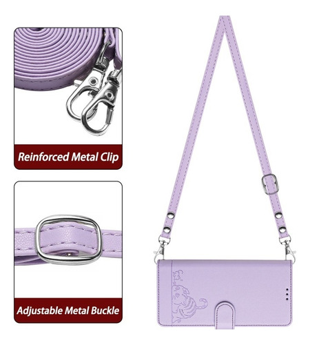 Funda For Teléfono Samsung Con Estampado En Relieve De Gato Y Ratón