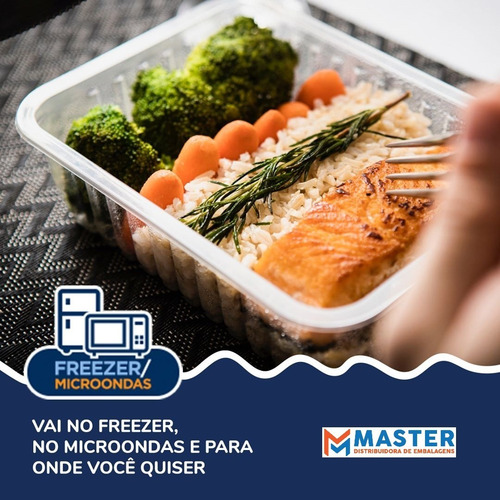 Imagem 9 de 9 de 24un Pote Descartável 500ml Freezer Microondas Marmita