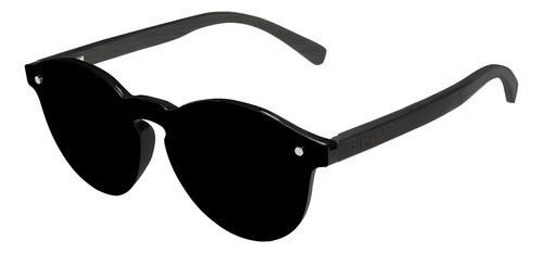 Lentes De Sol Polarizados - Madera De Bambú - Niza Color Negro Lente Negro espejo