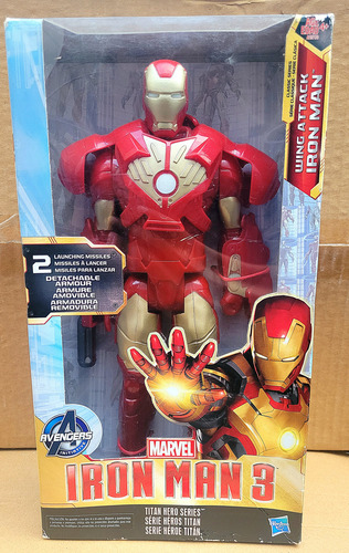 Iron Man Titan Hero Wing Attack Avengers 30 Cms Marvel Legen (Usado)