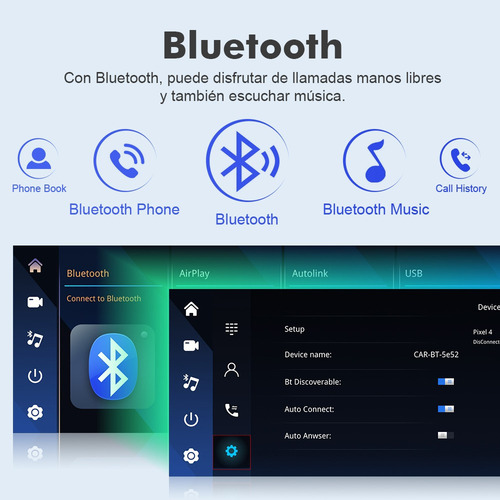 Estéreo Carplay Airplay Para Bmw X5 E70/x6 E71 Ccc Bt Gps
