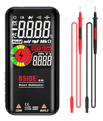 Voltímetro Inteligente De Prueba De Diodos Ac/dc Ncv S10 Bsi