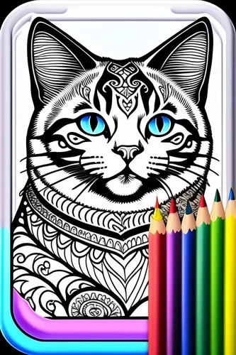 Gatos para colorir  Desenhos para colorir