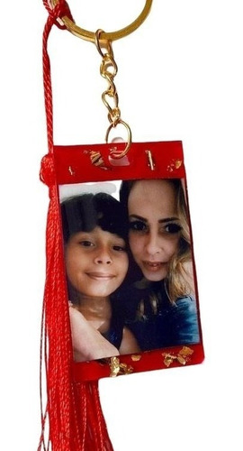 Imagen 1 de 7 de Llaveros En Resina Con Gliters Y Accesorios Personalizados