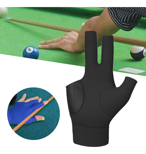 Guantes De Billar De, 2 Uds., Negro Derecha E Izquierda