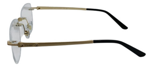 Lente Cartier 3pzs Color Dorado Con Negro Ct0512-c5 Dorado