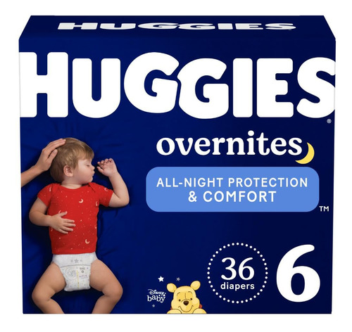 Huggies Overnites - Panales De Noche Talla 6 (35+ Libras), 3