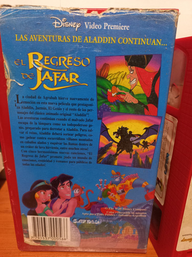 Vhs El Regreso De Jafar Disney (Usado)