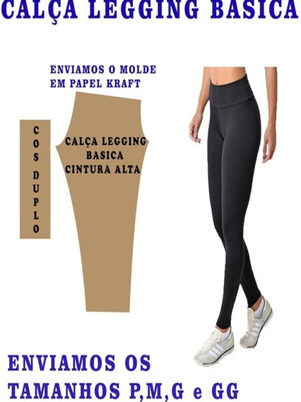 molde de legging fitness