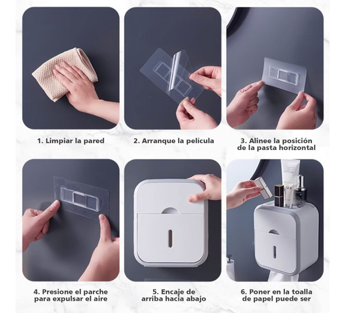 Portarrollos De Papel Higiénico De Pared Resistente Al Agua
