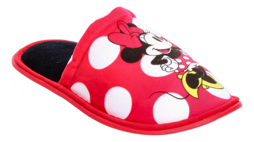 Pantuflas Ar-ra Diseño Minnie Mouse Rojo Para Mujer 