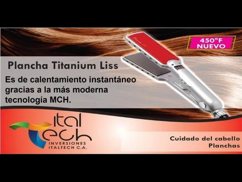 Plancha De Cabello Titanium Liss MercadoLibre