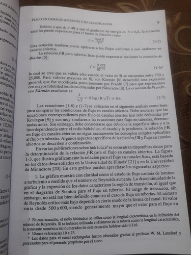Libro Hidráulica De Canales Ven Te Chow (Usado)
