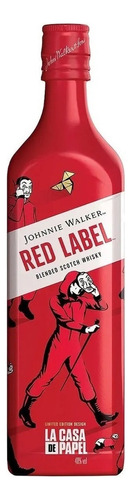 Whisky Jhonnie Walker Red Label La Casa De Papel 750 Ml