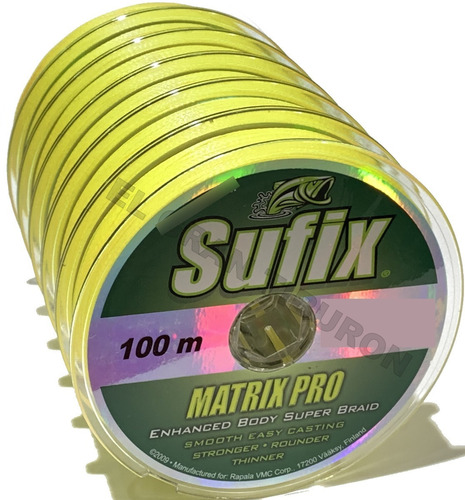 Multifilamento Sufix Matrix Pro Bobin 100mts Colores Medidas