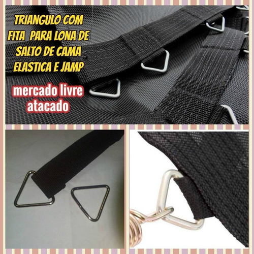 Imagem 8 de 10 de Lona De Salto 4x2.50+120 Triang.c/fita+14 Mts Fita+120 Molas