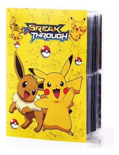 Carpeta Álbum Pokémon, Para Colocar 240 Cartas De Colección 