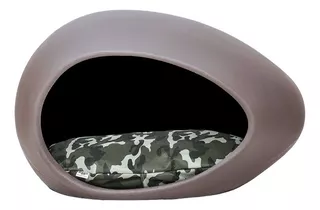 Cama Para Perros Moisés Colchón Almohadón Cucha Eggys Mini Color Gris