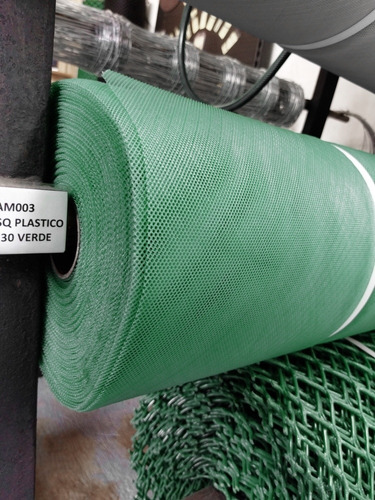 Malla Mosquitero Plástico 0,90 X 30 Mts Verde