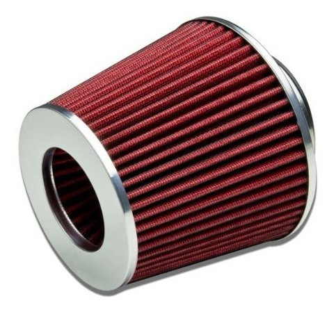 Filtro De Aire - 3 Inches Inlet X 6.3 Inches Air Intake Chro