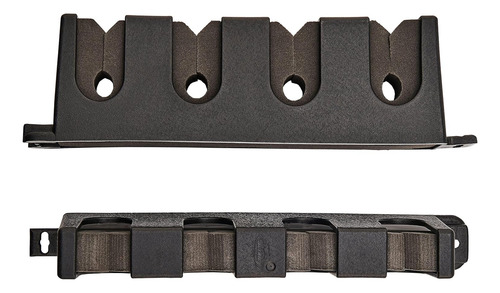 Estante Horizontal Para 4 Cañas De Pescar, Color Negro