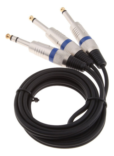 Cable De Audio Divisor De 6.35mm 1/4 Plug A Doble 6.35mm Ts
