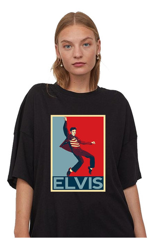Remeera Personalizada Elvis Presley Portada Algodón Unisex
