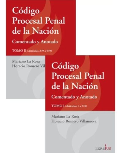 Código Procesal Penal De La Nación 2 Tms Romero Villanueva 