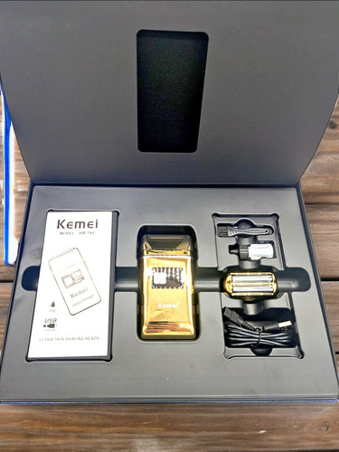Kemei Afeitadora Shaver Km-tx8 Dorado