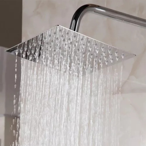 Ducha Regadera Cuadrada 6 PuLG Griven Sin Tubo