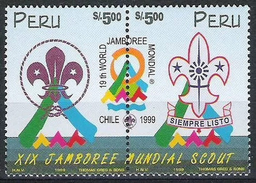 Scoutismo - Jamboree Mundial - Perú 1999 - Serie Mint