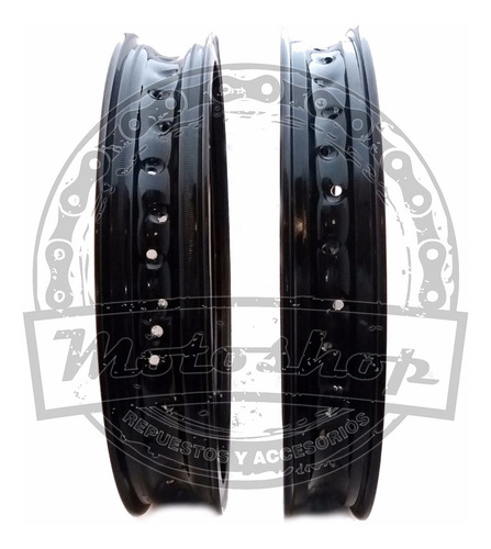 Llanta De Aluminio Negra Wm Type 185 - 18