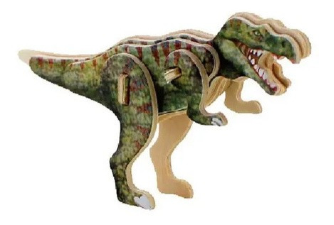 Imagem 1 de 2 de Mini Puzzle 3d T-rex - 11 Peças - Kuga