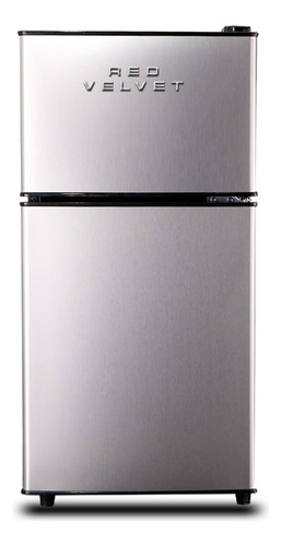  Frigobar Refrigerador Red Velvet Freezer Acero 76l 2.7 Ft³ Color Plateado