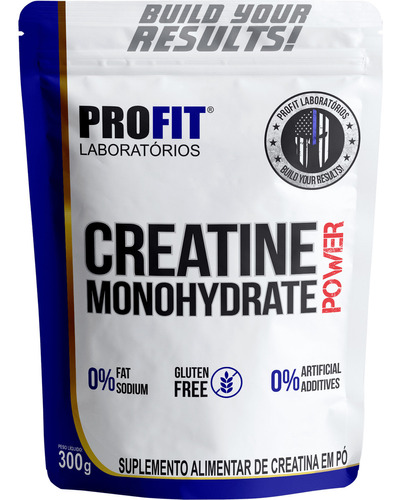 Creatina Monohidratada Power 300g Refil - Profit Sabor Natural