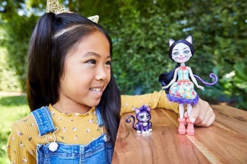 Boneca Enchantimals Ciesta Cat Com Boneco De Alpinista De 6