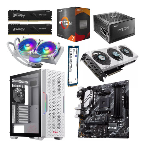 Pc Gamer Monitor 21.5 Ryzen 7 5700x Ram 32gb Ssd 1tb Reg