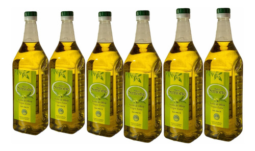 Aceite De Oliva Extra Virgen Simone Caja X 6 Bot  Pet Litro 