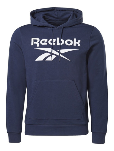 Sudadera Reebok Identity Big Logo Con Gorro Azul