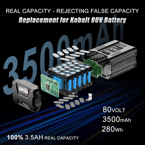 Dsanke - Batería De Iones De Litio De 80 V Y 3500 Mah De Rep