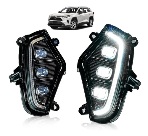 Biseles Led Drl Toyota Rav-4 Rav4 2019-2022 Luz De Dia