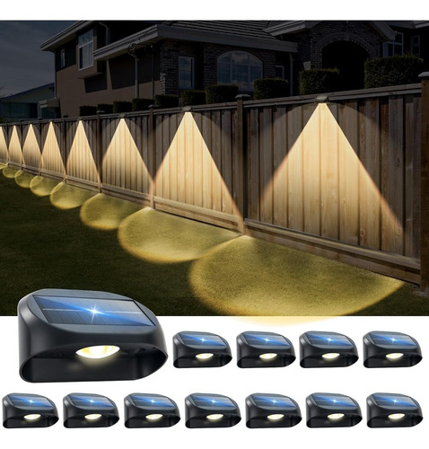 Luces De Valla Solar Impermeables Al Aire Libre, Luces De De