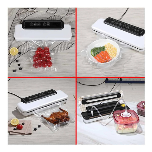 Selladora Al Vacío+2 Rollo De Bolsas Gofradas Kit-wt-d05