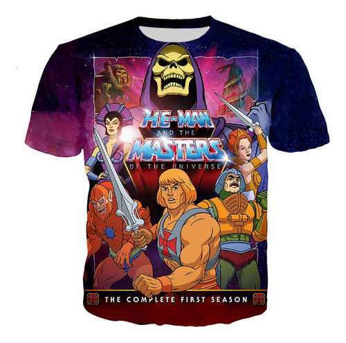 He-man Y Los Maestros Del Universo Camisetas Impresas En 3d