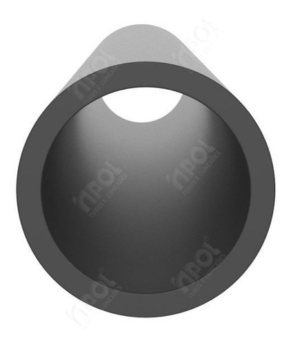 Imagem 2 de 3 de Kit 20brs Tubo Condulete 3/4pol Cinza 3mts Inpol