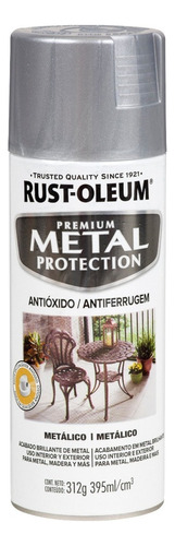 Pintura Aerosol Anticorrosiva Metálica Metal P. Rust Oleum Color Plata